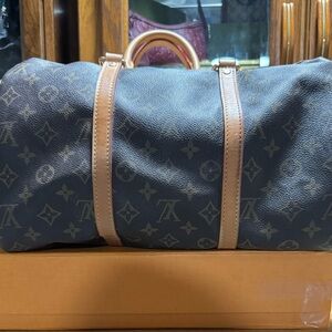 Louis Vuitton Red and Tan Bag